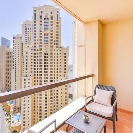 Luxury Jbr - Marina View - 5* Beach Resorts Access Дубай Екстер'єр фото