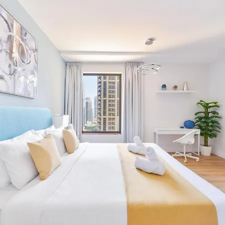 Luxury Jbr - Marina View - 5* Beach Resorts Access Дубай Екстер'єр фото